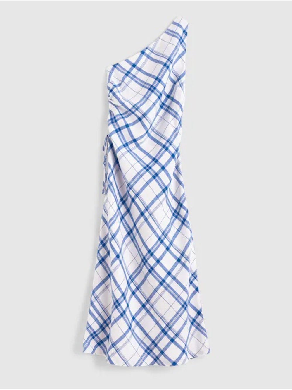 Ruched One-Shoulder Midi Dress Madewell